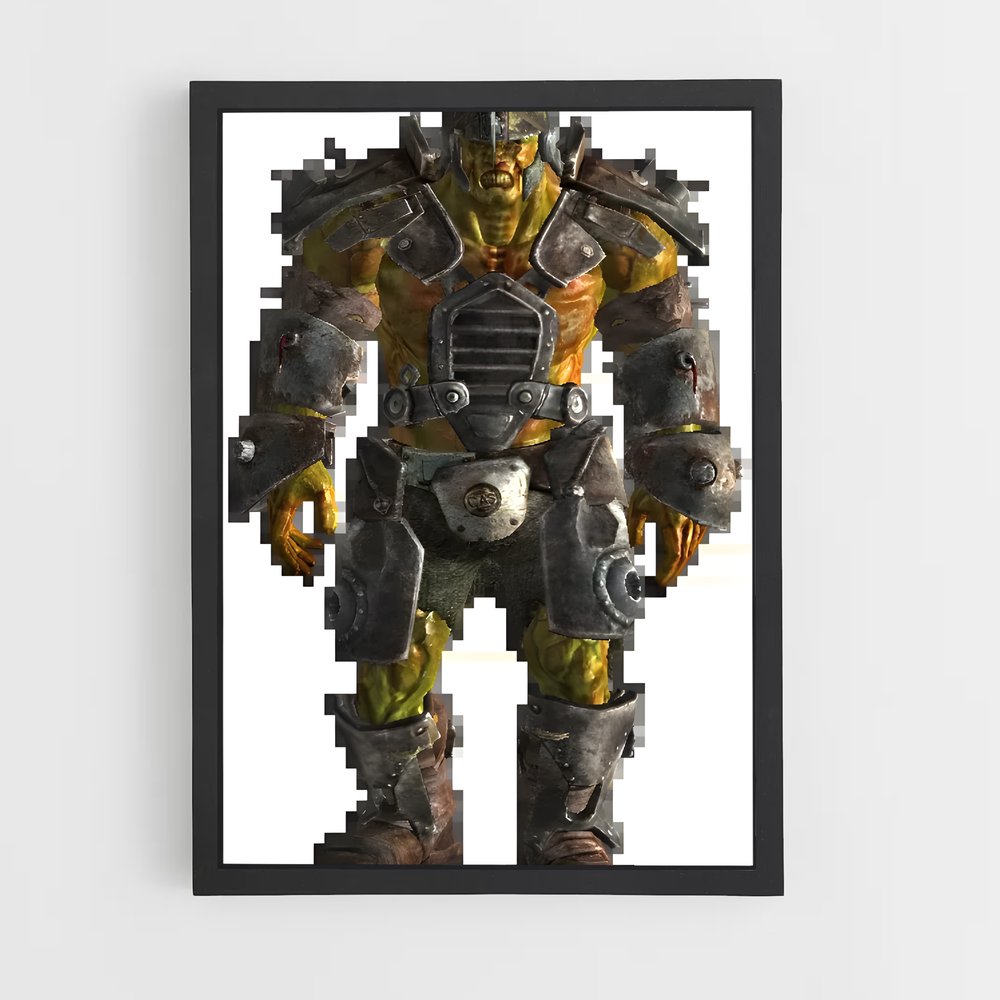 Poster Le Guerrier Mutant – affiche Fallout (vue 2)
